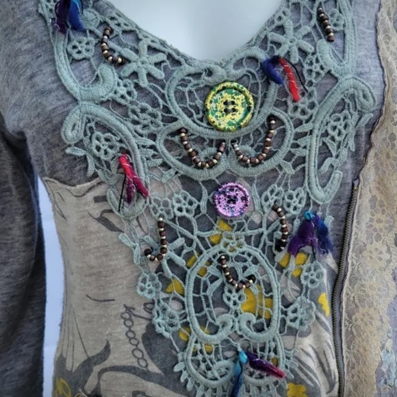 PERUZZI vintage art-to-wear tunic top - Picture 2 of 4